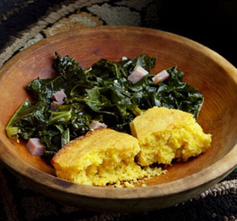 The Real Cornbread recipe from EatingWell magazine does not contain any wheat flour.