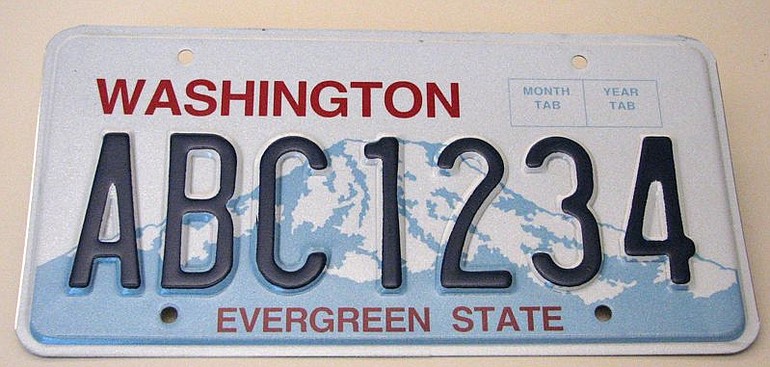 Pick Your Plate Washington License Plate 