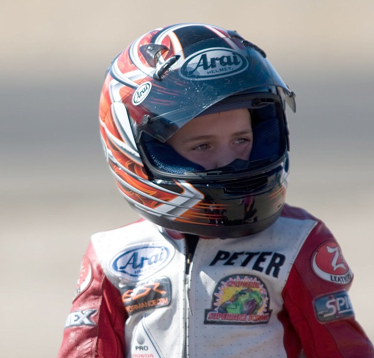 Vancouver motorcycle racer Peter Lenz, 13, died in a crash Sunday at Indianapolis Motor Speedway.