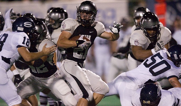 Union's Zak Browning rushed for 285 yards and four touchdowns last week against Westview.