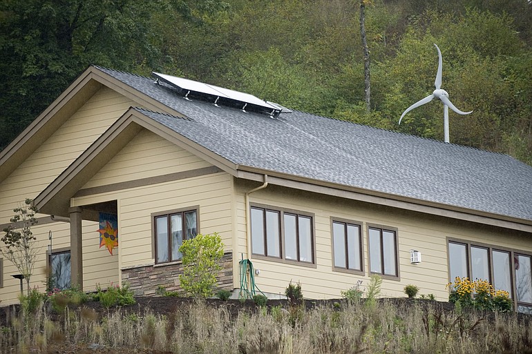 Dennis and Janice Harvey's sun- and wind-powered home in Washougal has received the Leadership in Energy &amp; Environmental Design Platinum certification.