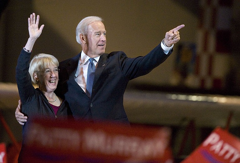 Vice President Joe Biden, who visited Vancouver on Tuesday, is one of several high-profile Democrats campaigning for Sen.