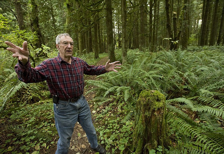 Ray Steiger is the unofficial caretaker of the Salmon/Morgan Creek Natural Area near Hockinson.