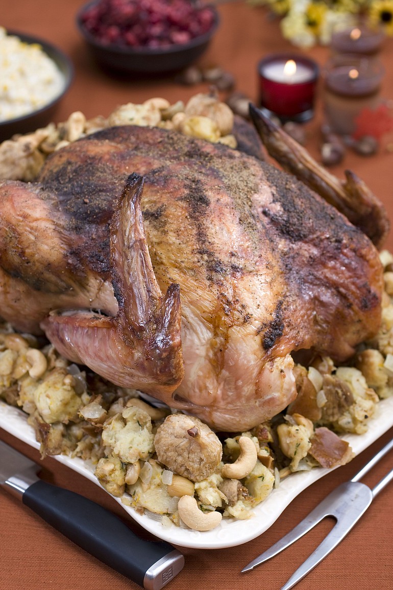 Vanilla's aromatic, almost exotic side blends nicely with the rich, creamy and heavy flavors and dishes so common to the Thanksgiving table in Vanilla Black Pepper Turkey with Cashew Fig Stuffing.