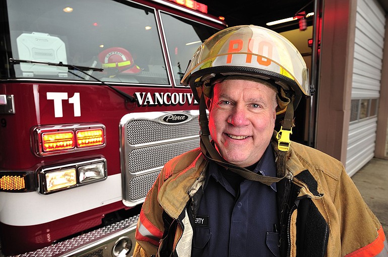 Vancouver firefighter-spokesman Jim Flaherty will retire from his 28-year firefighting career next month.