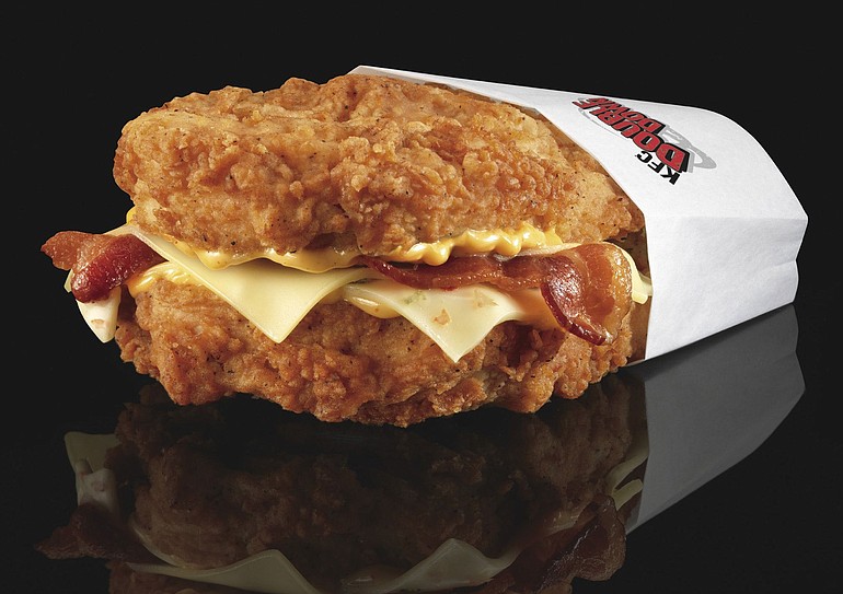 In 2010, the Double Down from KFC was 540 calories.