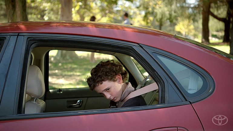 Toyota is using the concept of kids' embarrassment over parental behavior to sell Highlander SUVs. One ad shows a kid in a nondescript sedan mouthing &quot;Help me!&quot; as his parents croon, &quot;Just call me angel of the morning!&quot; to a song on the radio.