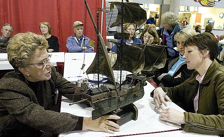 Kathleen Victor of Redmond, left, will be at the Clark County Antique and Collectible Show on Jan.