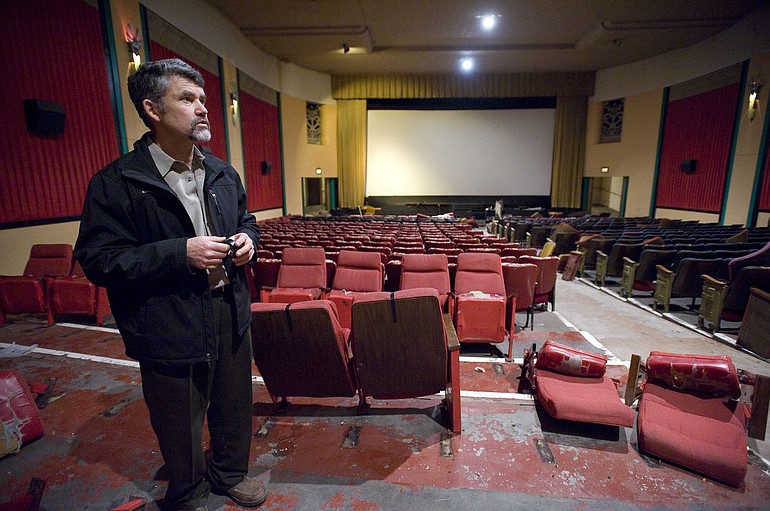 Bill Leigh, owner of the Kiggins Theater, envisions a limited menu serving pizza and beer when the theater reopens later this year.