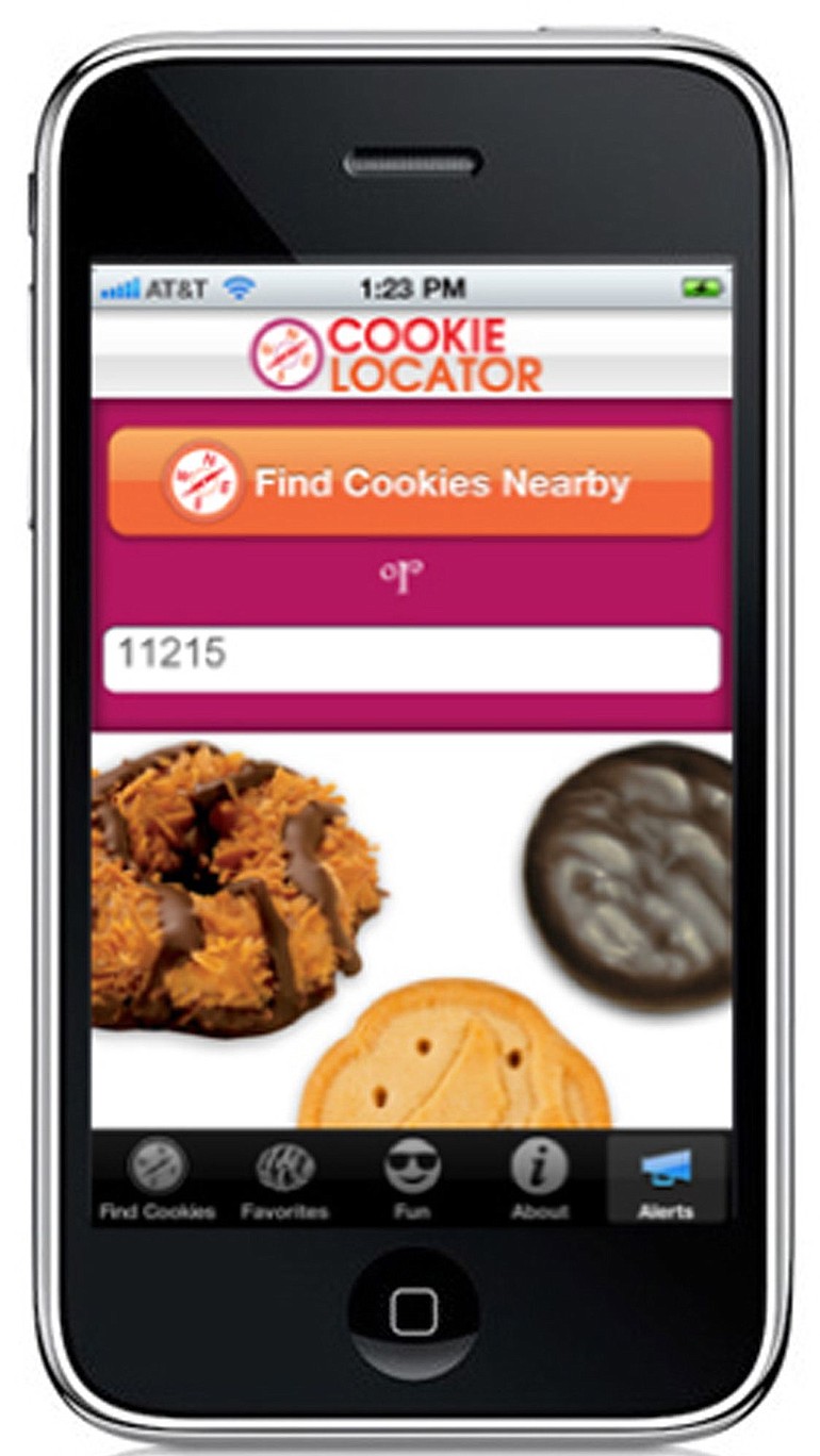 The Girl Scout Cookie Locator app