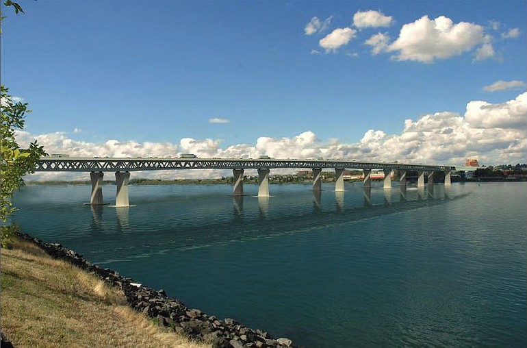 The possible composite truss deck bridge over the Columbia River has been called ugly by panel of architects and design professionals.