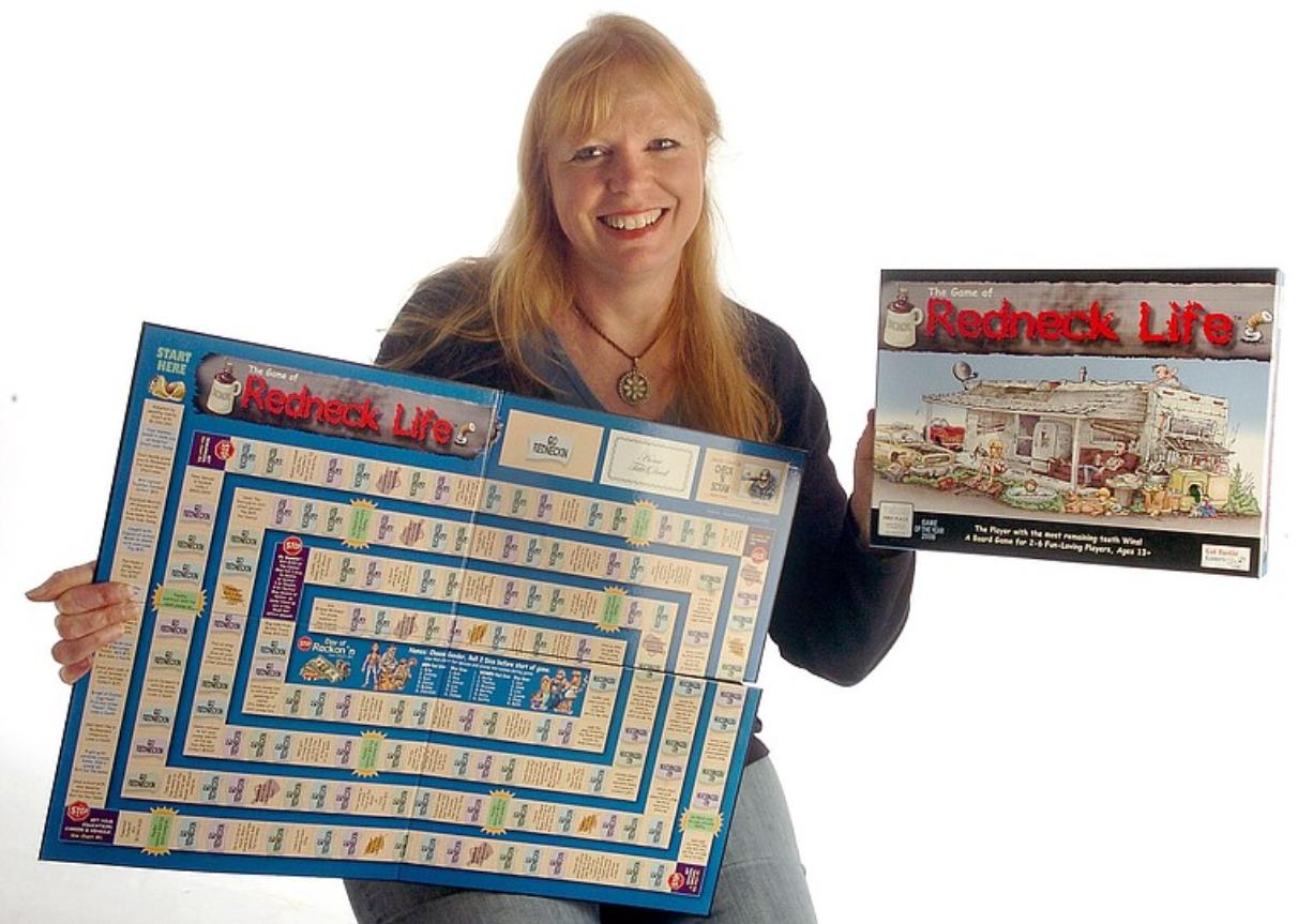 Lisa Steenson of Yacolt, who developed &quot;The Game of Redneck Life,&quot; is a guest of honor at GameStorm 13 at the Hilton Vancouver Washington this weekend.
