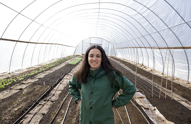Luisa DePaiva, owner of Purple Rain Vineyard in Brush Prairie, has seen a drop in subscriptions to her community-supported agriculture program, perhaps because of the economic downturn.