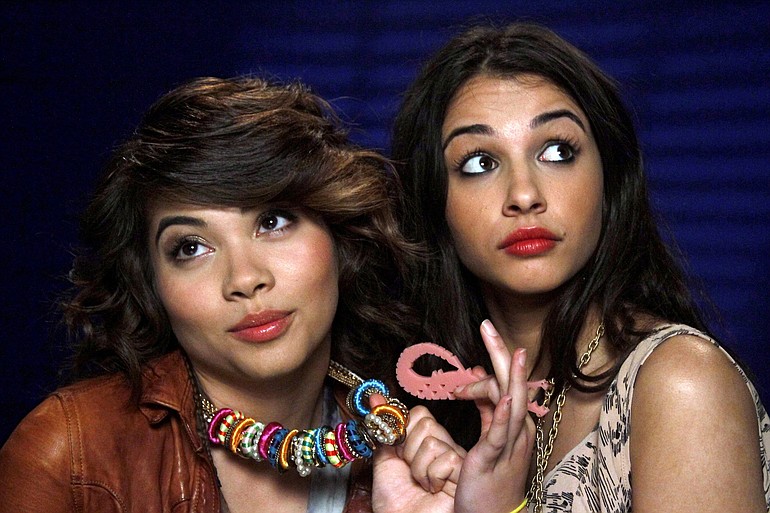 Hayley Kiyoko, left, and Naomi Scott are the stars of the new Disney Channel movie &quot;Lemonade Mouth.&quot;