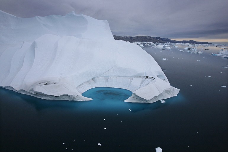 An iceberg is seen off the coast of Ammasalik, Greenland in 2007.