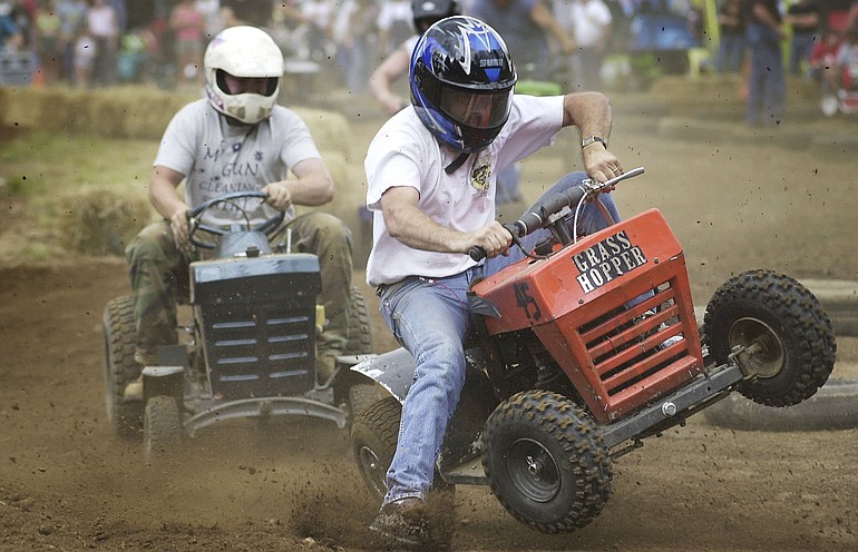 Lawn-mower races return to Amboy Territorial Days celebration this weekend.