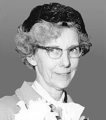 There's that mischievous little smile. Eva Santee, landmark local librarian, died in 1979 at age 83.