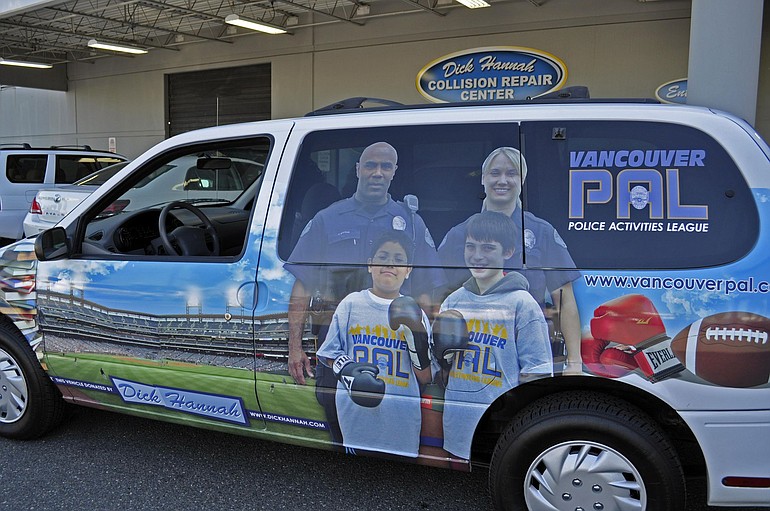 The Vancouver Police Activities League, PAL, will travel in style in their new eight-passenger van donated by Dick Hannah Dealerships.