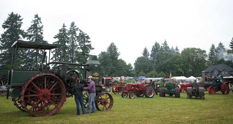 The fair included about 60 small engines and more than 70 tractors.