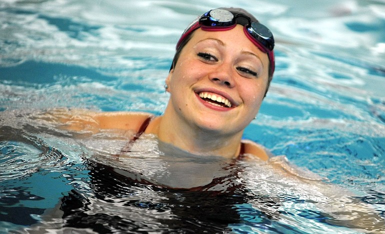 Katy Wiita, 17, is member of the USA National Synchronized swim team.