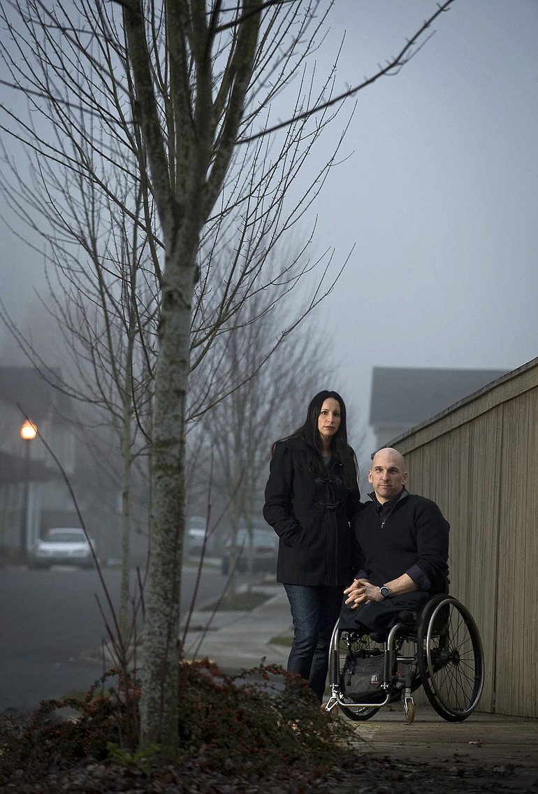 Battle Ground resident Craig Blanchette, pictured with his wife Anita, seemingly could do no wrong as a world-class wheelchair racer in the late 1980s and early 1990s.