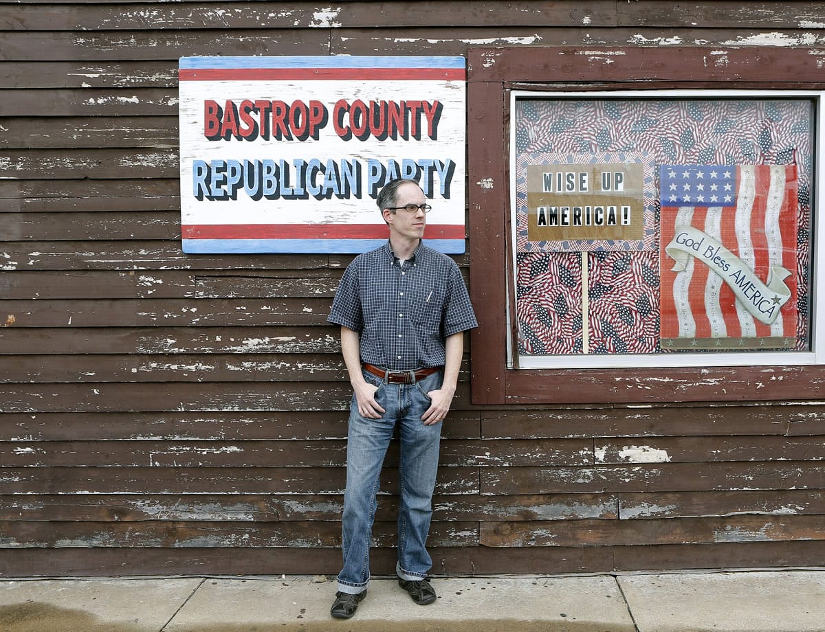 An old lumber mill on Main Street in Bastrop, Texas, houses the county GOP headquarters.