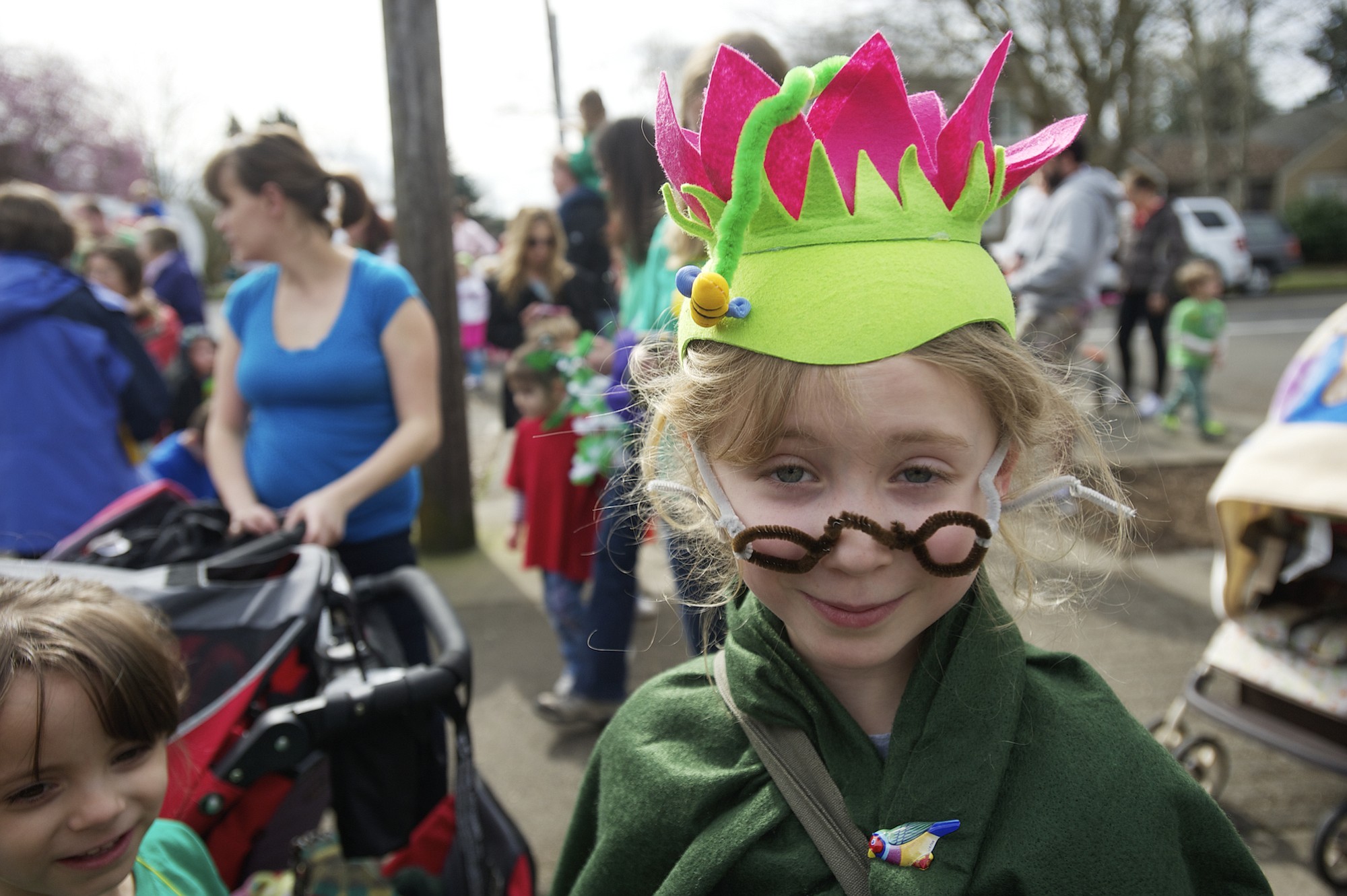 Ceres Lehman, 8, takes part in the 2013 Paddy Hough Parade, Friday, March 15, 2013.