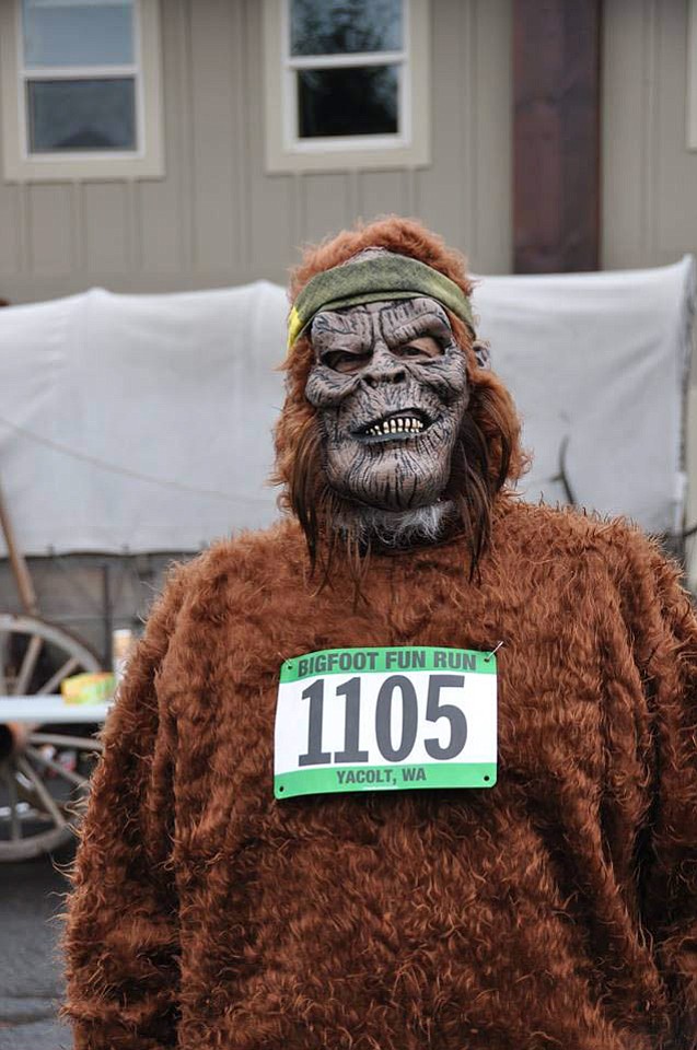 The Bigfoot Fun Run kicks off Rendezvous Days July 27, 2015, starting from Yacolt's Town Hall.