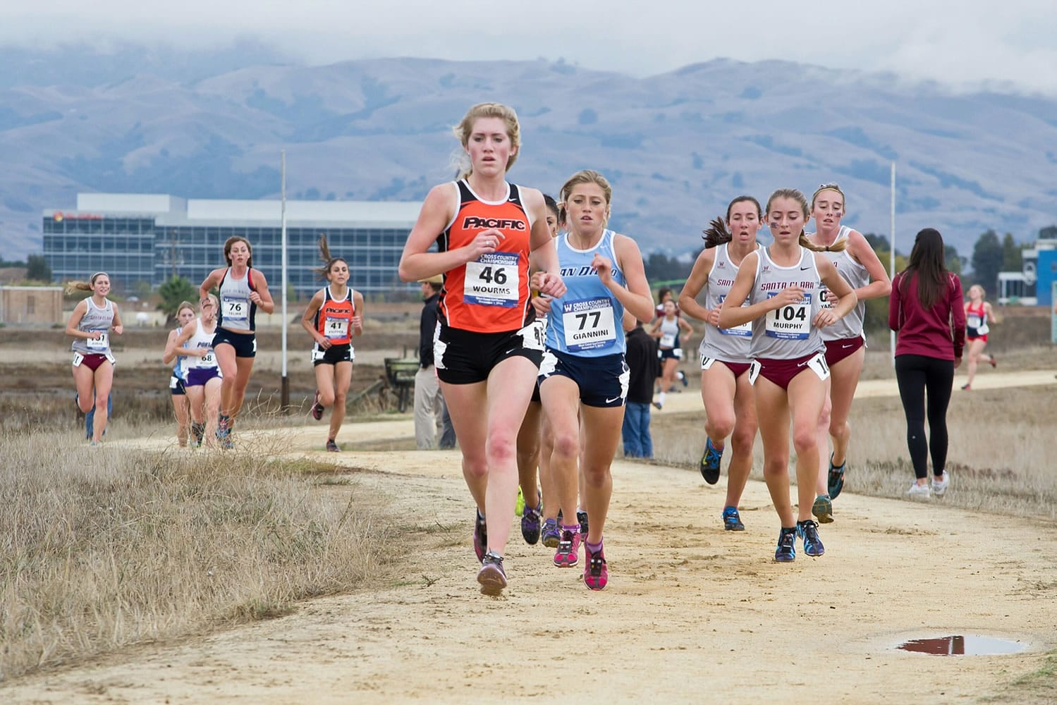 University of the Pacific's Lindsay Wourms (46) set a school record at the West Coast Conference meet.