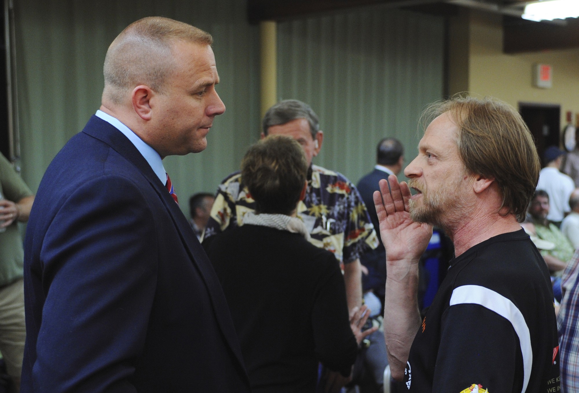 Shane Gardner, left, who lost a November bid for Clark County sheriff, has been hired as the new school safety and security manager at Evergreen Public Schools.