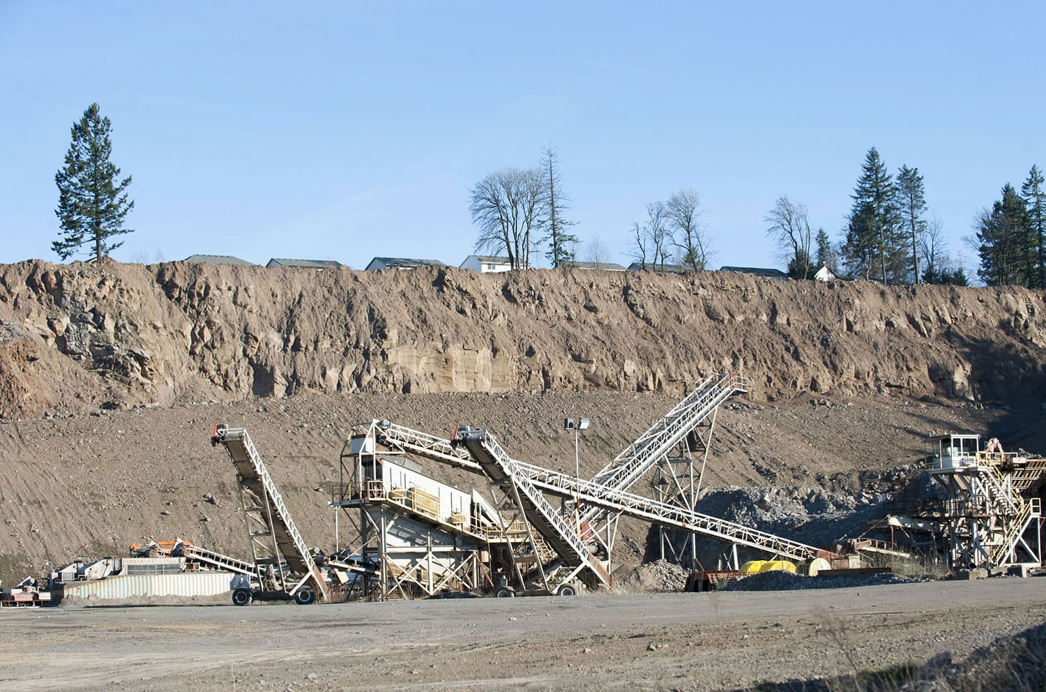 Mining continues at an 84-acre quarry on 192nd Ave. in Vancouver.