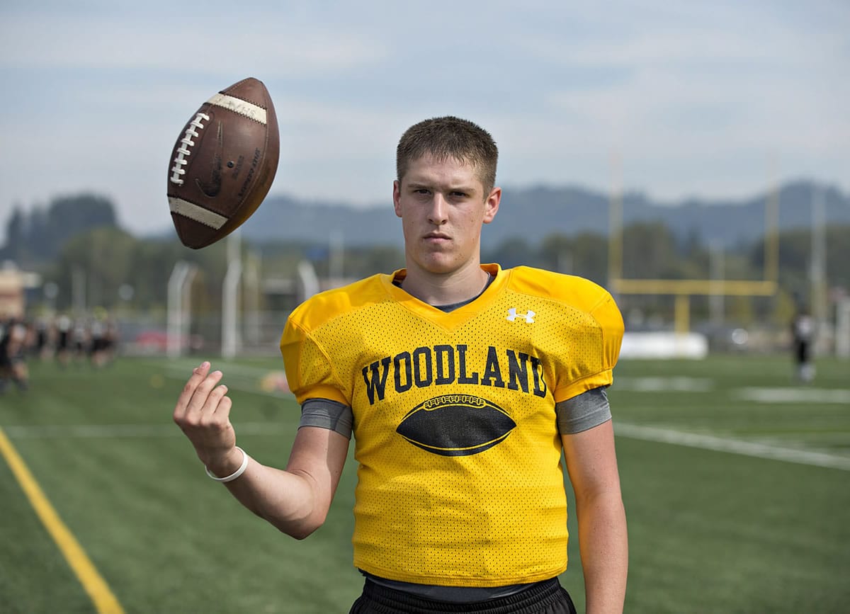 Woodland High School quarterback Wyatt Harsh threw for nearly 2,000 yards last season as a freshman and returns with new skills.