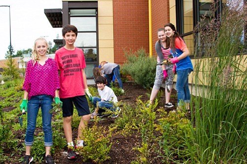 Ridgefield: South Ridge Elementary School sixth-graders came up with the idea for South Ridge Cleanup Day after studying Earth Day, and spent time working around South Ridge's campus to improve the school's appearance.