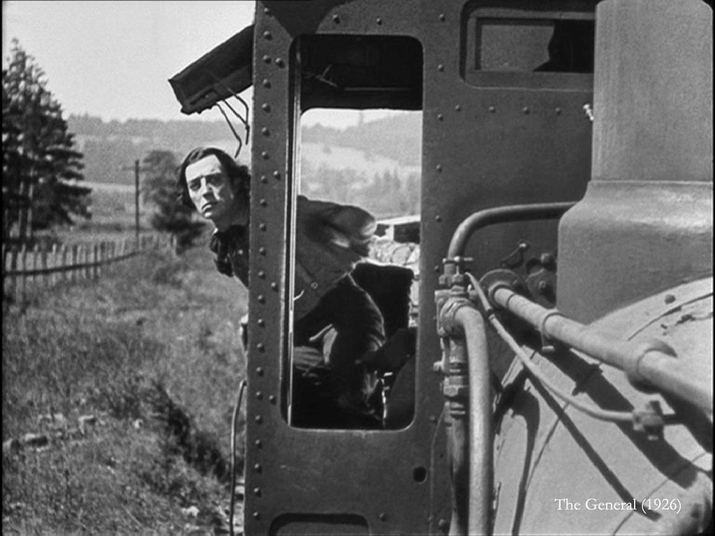 Buster Keaton starred as a train engineer in the classic silent film &quot;The General.&quot;