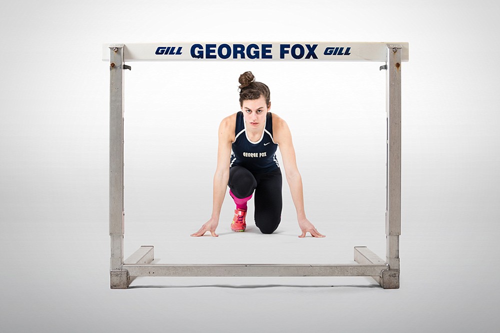 Charity Arn, George Fox University track and field.