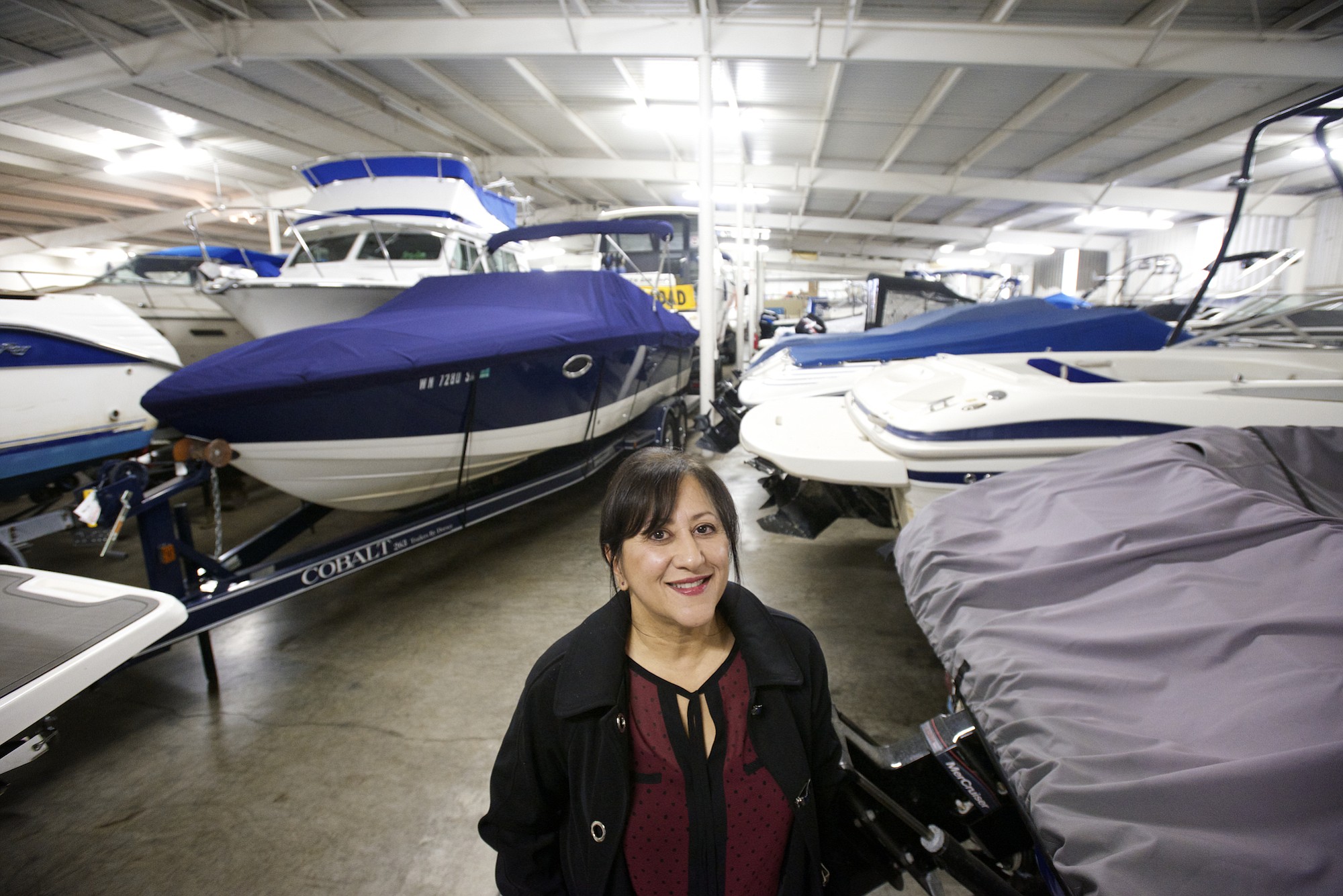Marianne Guetter, owner of Riverside Marine Service in Washougal, started her boat repair and maintenance business 15 years ago.