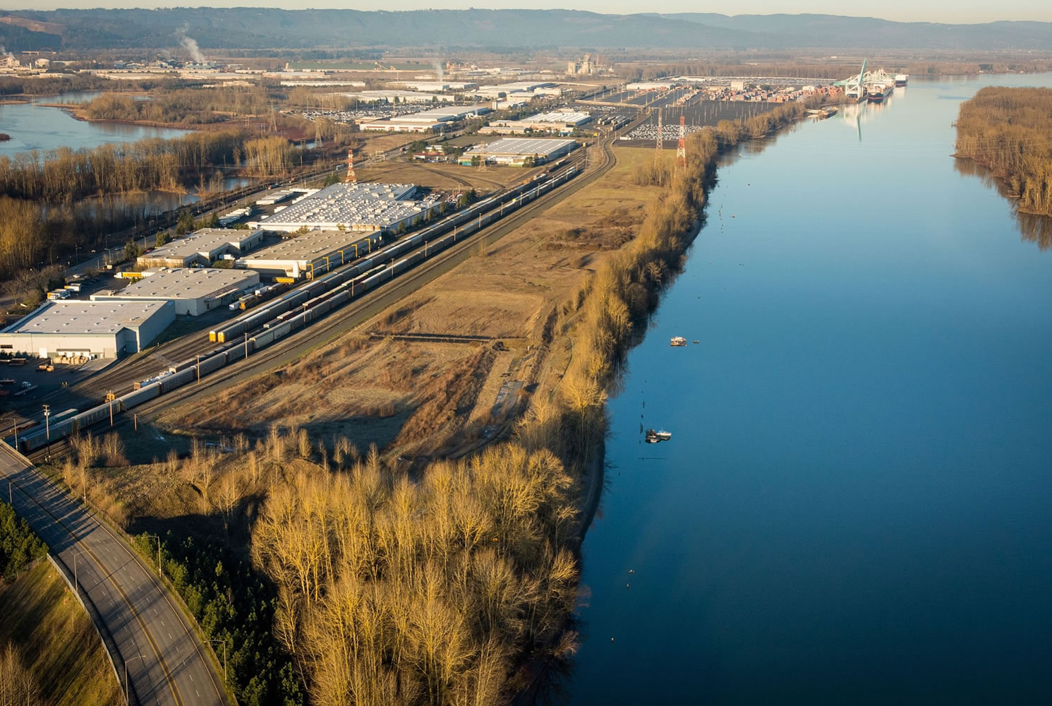 At one point, the Port of Portland considered a vacant swath of land (pictured above between the rail tracks and water) near its Terminal 6 as a potential site for an oil-by-rail terminal.