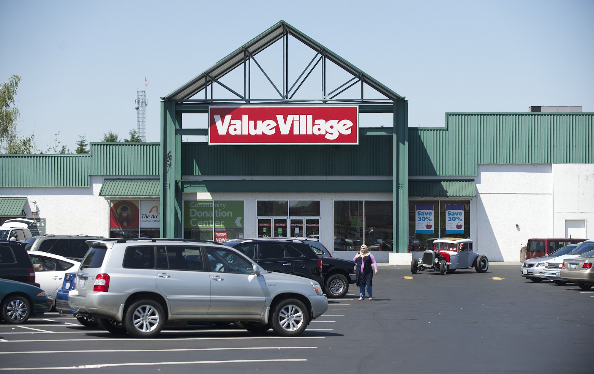 Dick Hannah Collision Center proposes to expand its services to the building which currently houses thrift store Value Village, shown Wednesday.