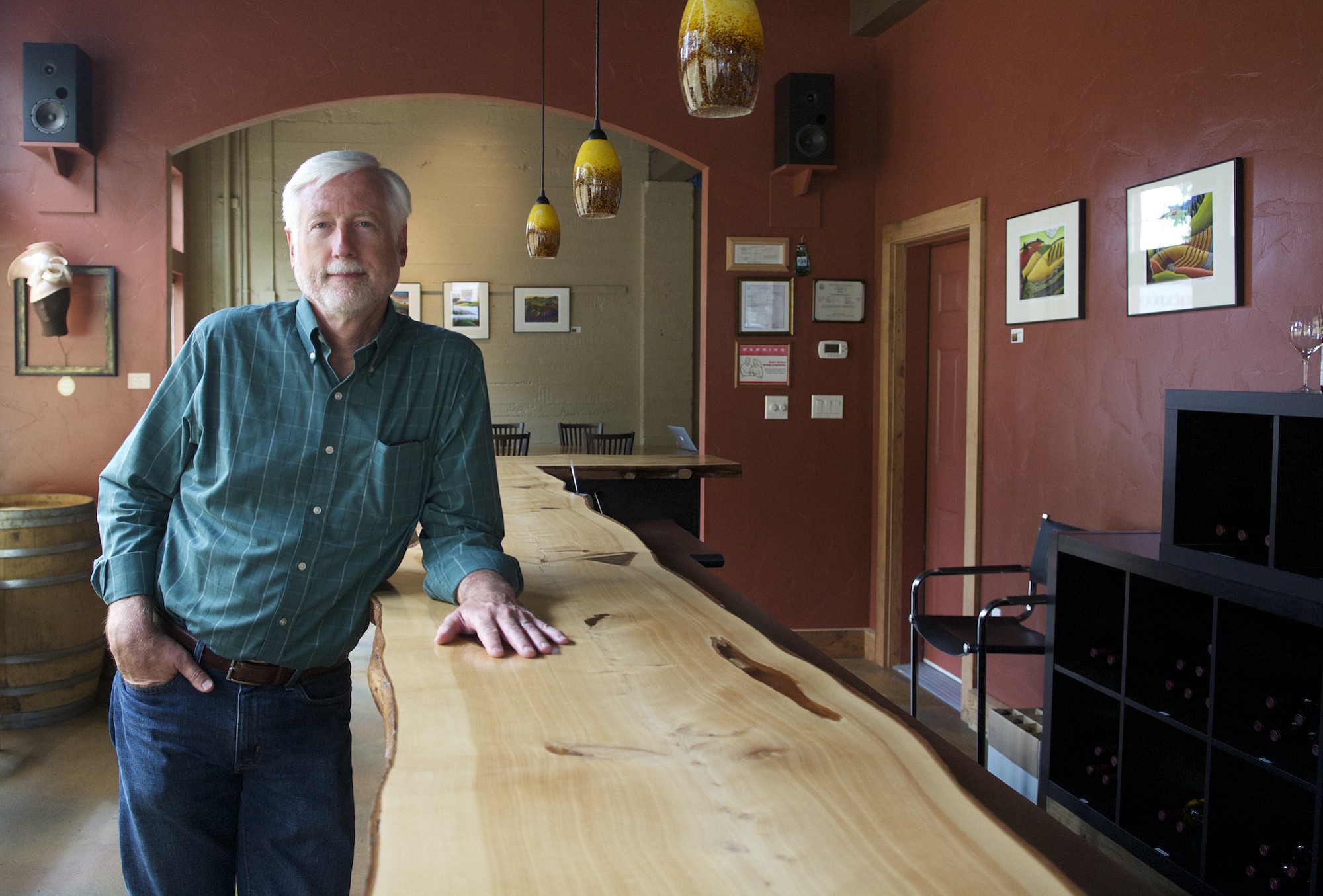Mark Mahan, co-owner of Burnt Bridge Cellars, said a student group from Washington State University Vancouver's business assistance program helped him see possibilities for expanding the winery's online wine sales.