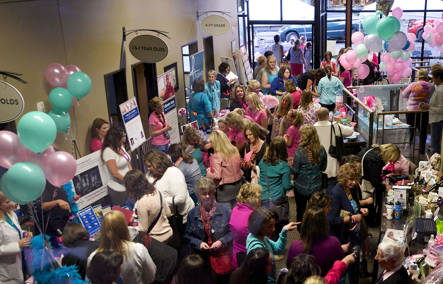 Journey Community Church serves as an information hub during the Downtown Camas Association's Girls' Night Out on Sept. 25.
