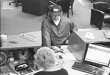 Here is a security video image of a man who allegedly robbed a Riverview Community Bank branch in Battle Ground on Wednesday afternoon.