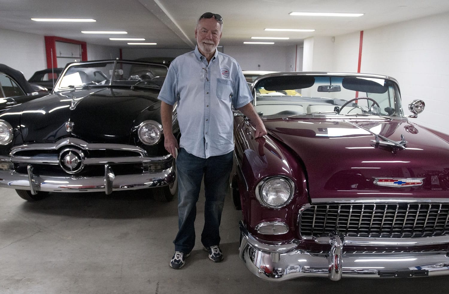 Photos by ARTHUR MOURATIDIS for The Columbian
Collector Ron Wade has more than a few gems in his array of rare and restored automobiles. He soon-to-be Hazel Dell car museum will showcase a good portion of the passion he has for detail.