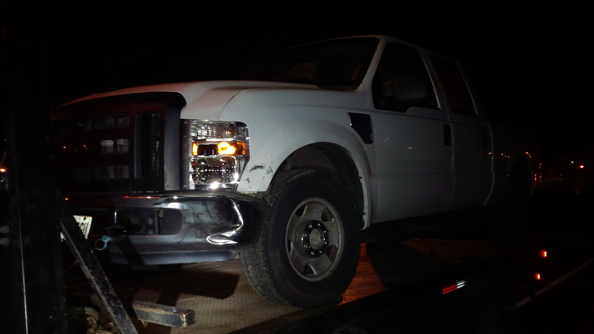 Photo courtesy of the Washington State Patrol
Washougal police found the white pickup involved in a hit-and-run crash abandoned in Washougal on Wednesday.