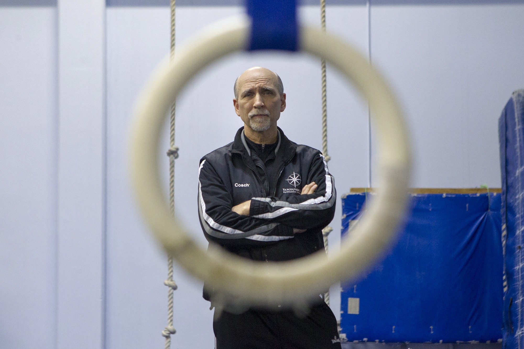 Gymnastics coach Randy Fox, who was inducted into a regional USA Gymnastics hall of fame in 2014, at his gym in Camas.