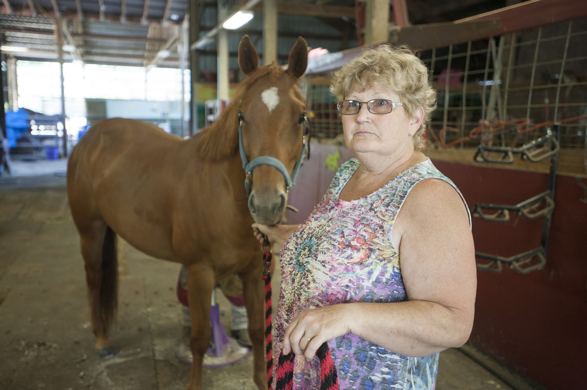 Nancy Elder got to her Brush Prairie stables early Wednesday morning, but waited until other people arrived to search the stalls and barn for an escaped inmate.