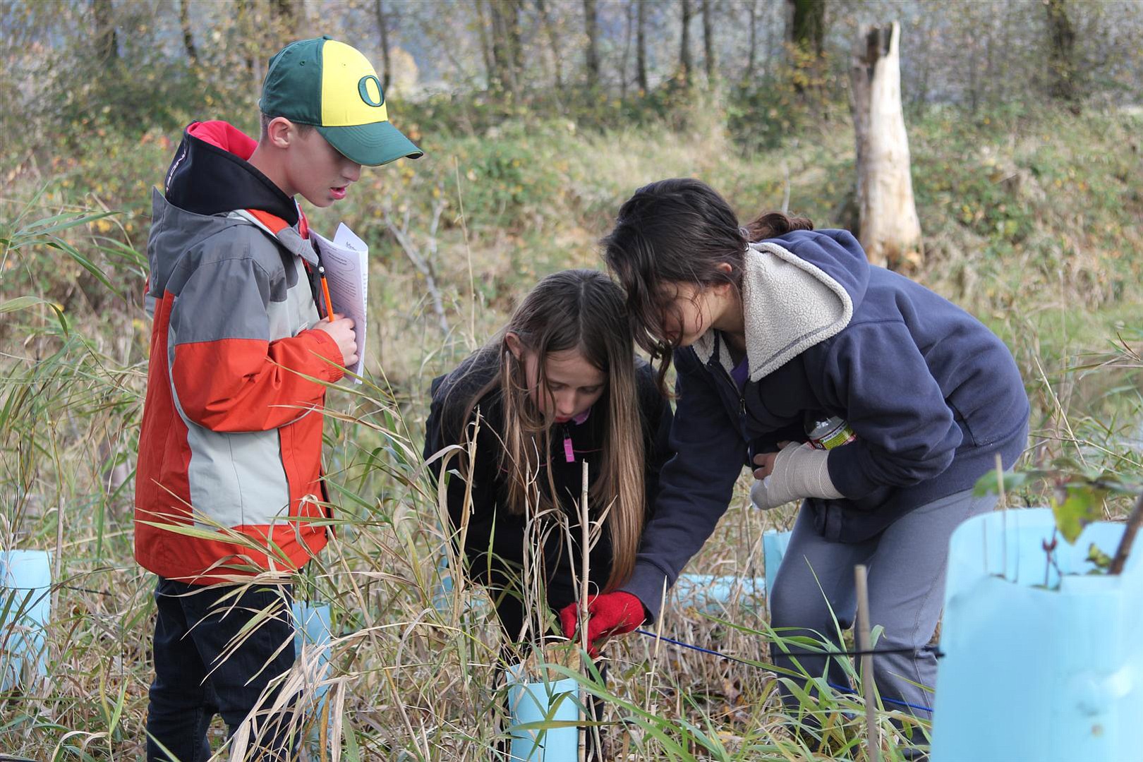Lower Columbia Estuary Partnership
Students who work in the Steigerwald National Wildlife Refuge thanks to grants from the Camas-Washougal Community Chest &quot;get to experience what they never might have otherwise -- touching, handling, working with the natural world,&quot; Dave Pinkernell said. &quot;They're always covered in rain and mud. And they love it. You can see it in their eyes.&quot;