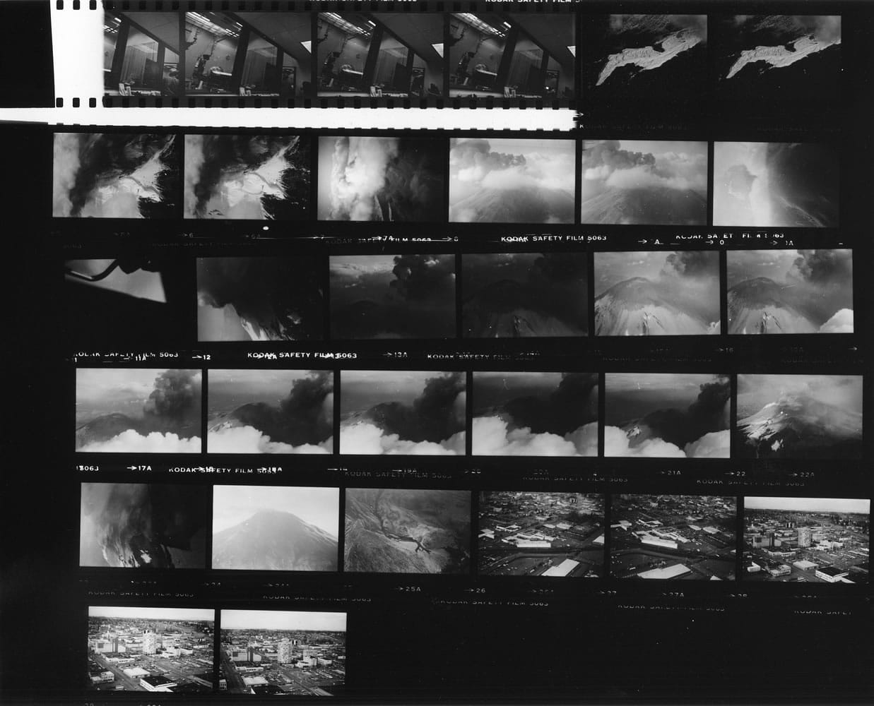 This is the contact sheet of a roll of film shot by Reid Blackburn in 1980 and developed recently.