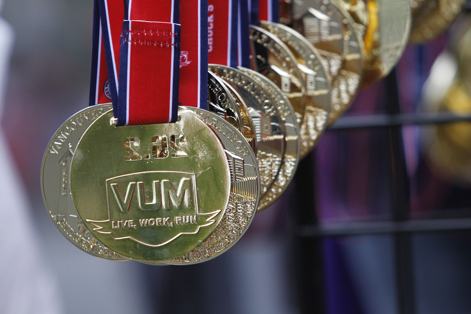 2014 Vancouver Marathon medals.