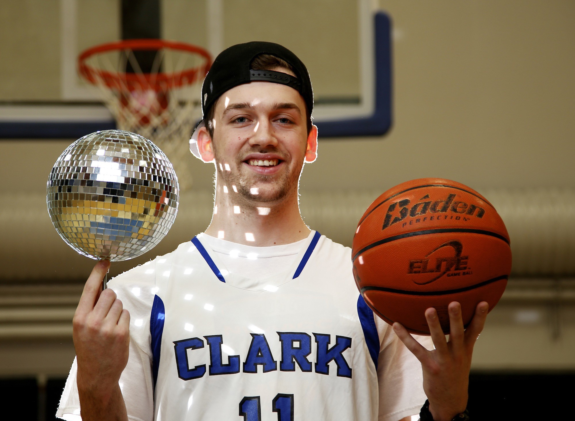 Clark College basketball player Hayden Hall has been taking dancing lessons since he was in the second grade.