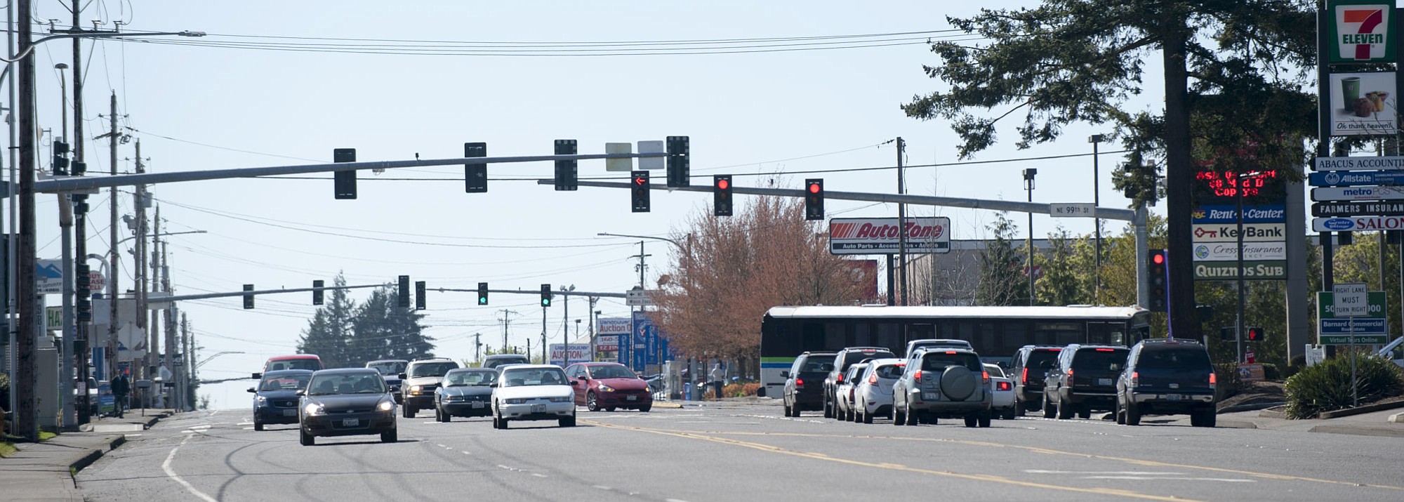 Clark County plans to use new data to launch a program to optimize the timing of traffic signals on its busiest corridors, including the intersection of Highway 99 and 99th Street.